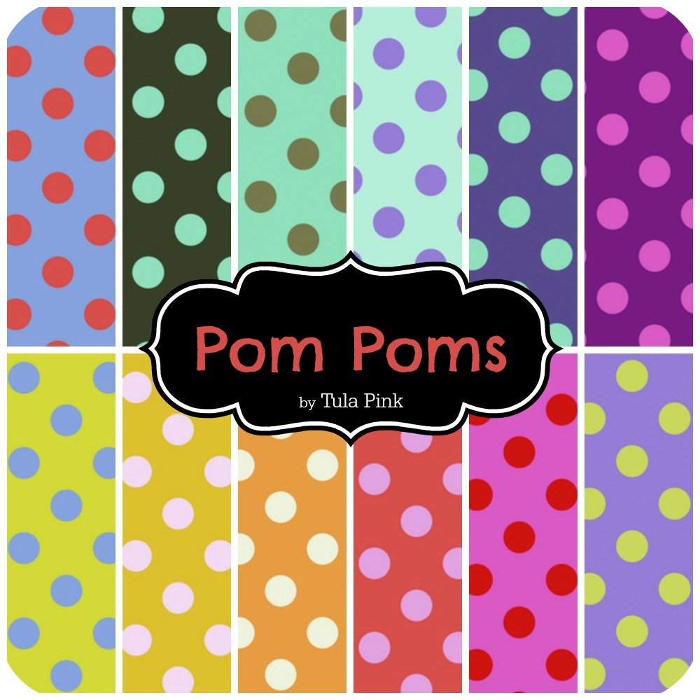 Pom Poms Scrap Bag (approx 2 yards) by Tula Pink for Free Spirit (TP.POPO.SB)