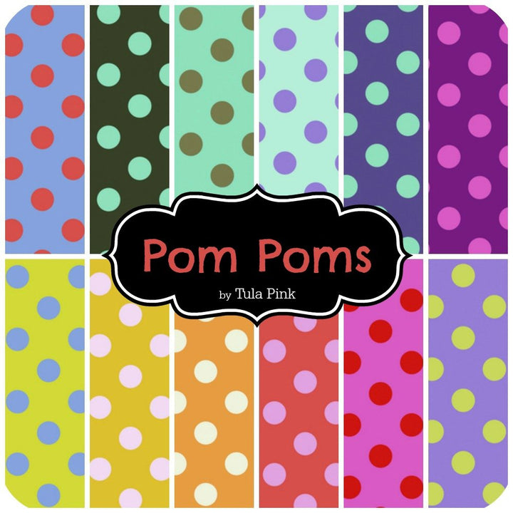 Pom Poms Scrap Bag (approx 2 yards) by Tula Pink for Free Spirit (TP.POPO.SB)