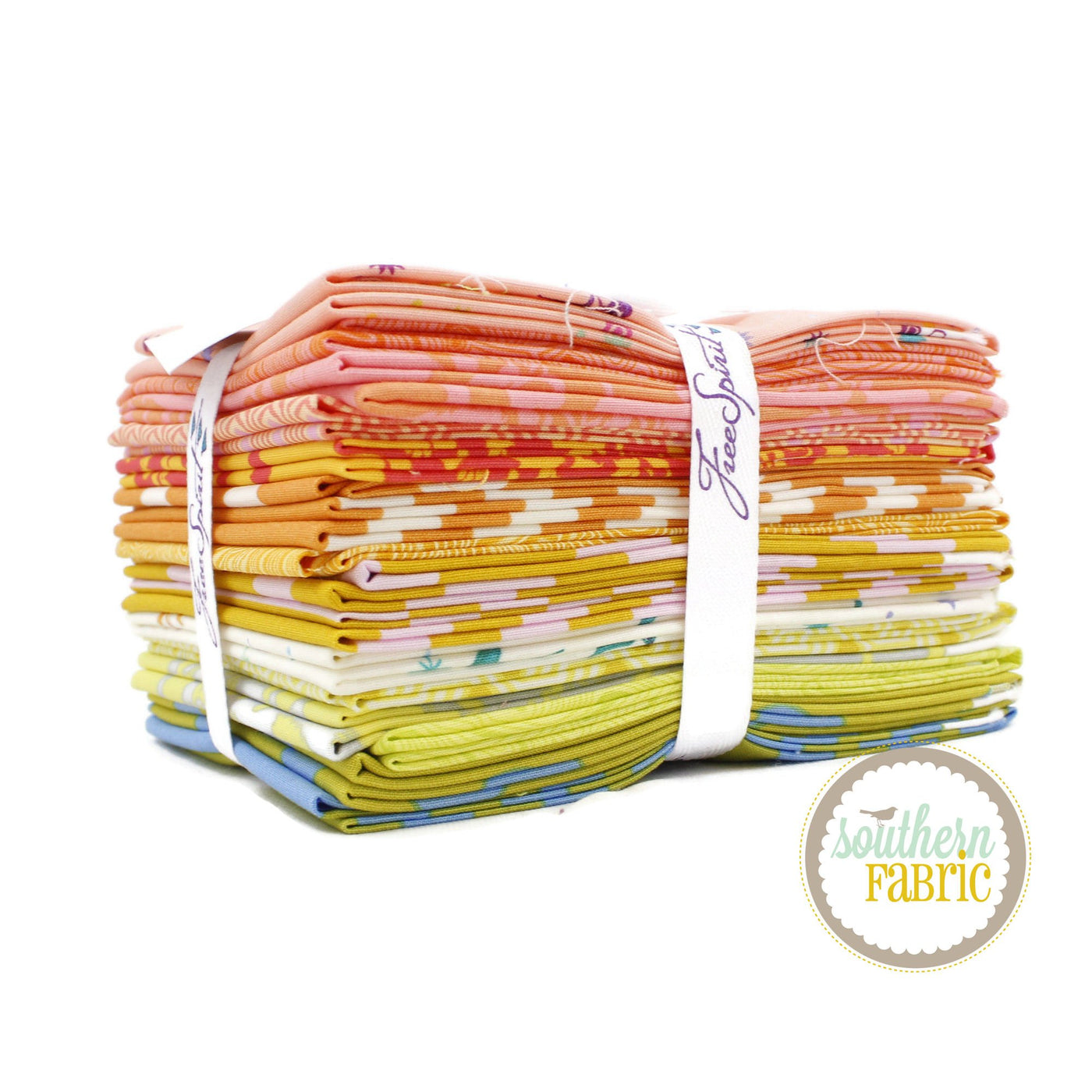 True Colors - Goldfish Fat Quarter Bundle (16 pcs) by Tula Pink for Free Spirit