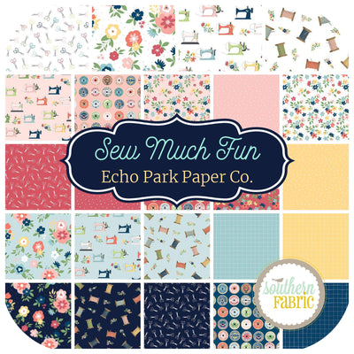 Sew Much Fun Fat Quarter Bundle (24 pcs) by Echo Park Paper Company for Riley Blake (FQ-12450-24)
