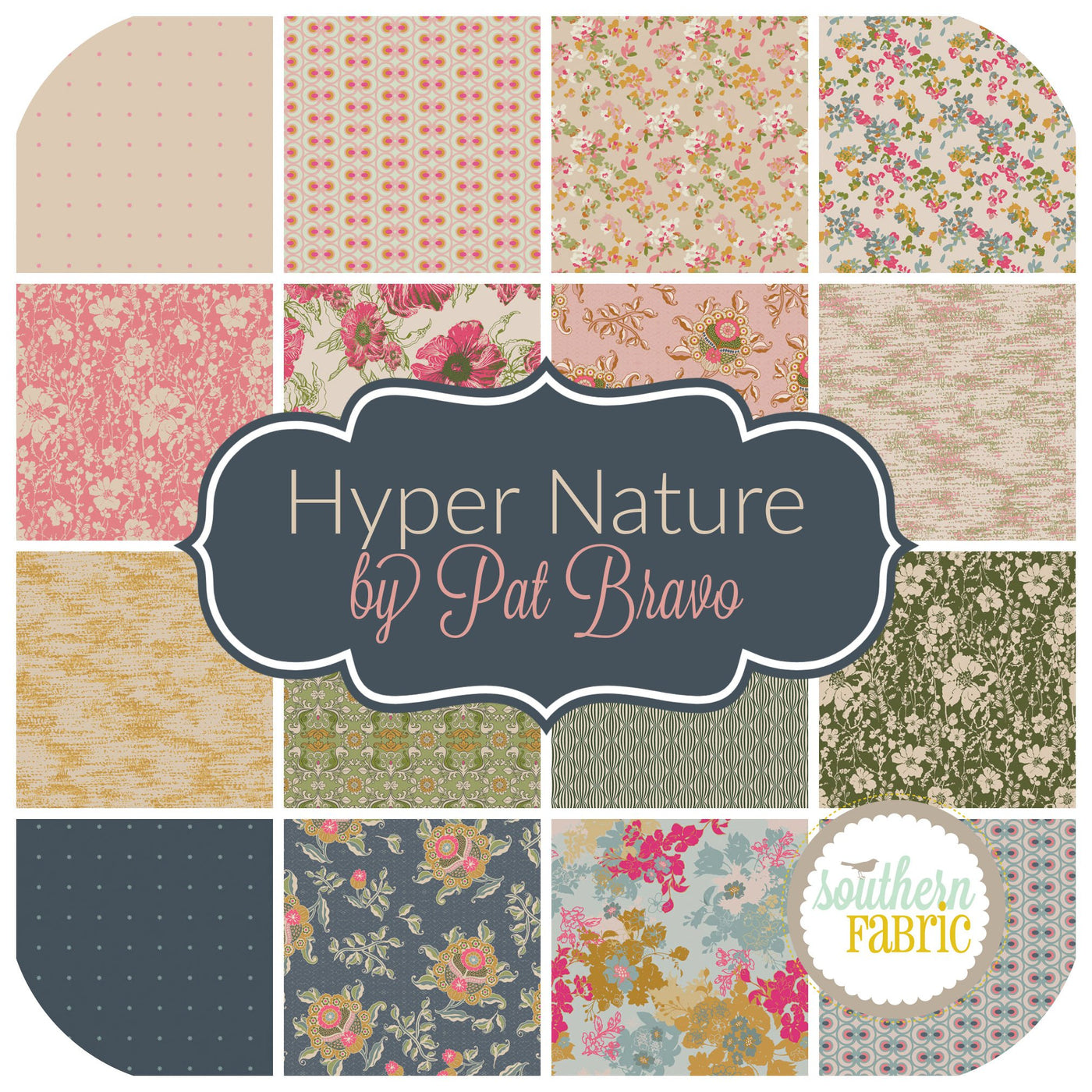 Hyper Nature Layer Cake (42 pcs) by Pat Bravo for Art Gallery (10WHYN)