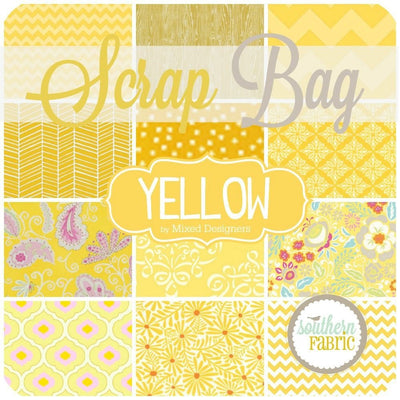 Yellow Scrap Bag (approx 2 yards) by Mixed Designers for Southern Fabric (YELLOW.SB)