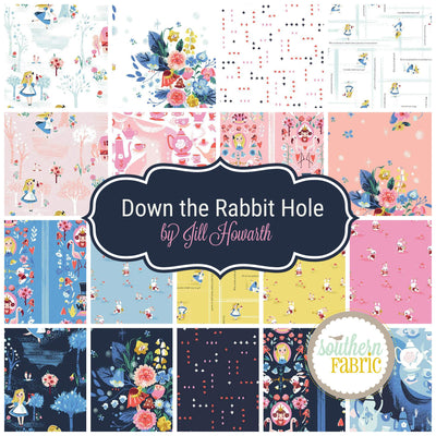 Down the Rabbit Hole Jelly Roll (40 pcs) by Jill Howarth for Riley Blake (RP-12940-40)