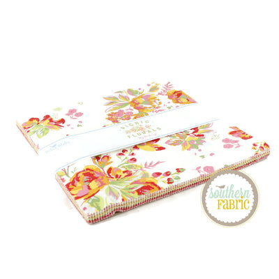 Picnic Florals Layer Cake (42 pcs) by My Mind's Eye for Riley Blake (10-14610-42)