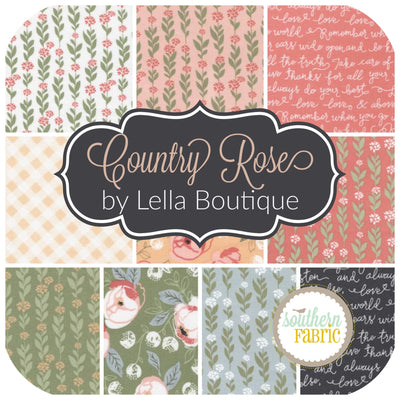 Country Rose Fat Quarter Bundle (10 pcs) by Lella Boutique for Southern Fabric (LB.CR.FQ)
