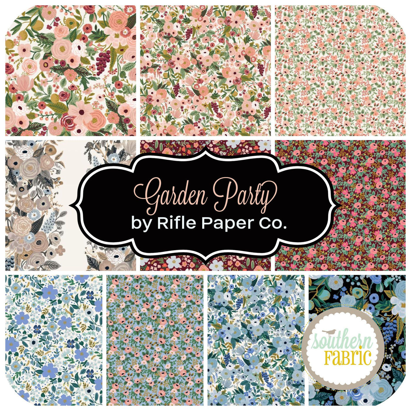 Garden Party Layer Cake (42 pcs) by Rifle Paper Co. for Cotton and Steel (RP522P-10X10)