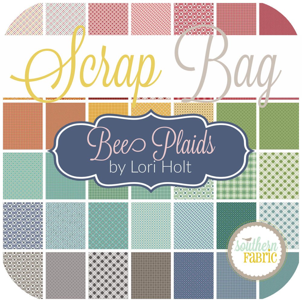 Bee Plaids Scrap Bag (approx 2 yards) by Lori Holt for Riley Blake (LH.BP.SB)