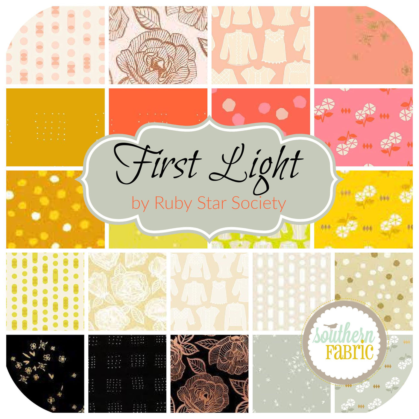First Light Jelly Roll (40 pcs) by Ruby Star Society for Ruby Star Society + Moda (RS5045JR)