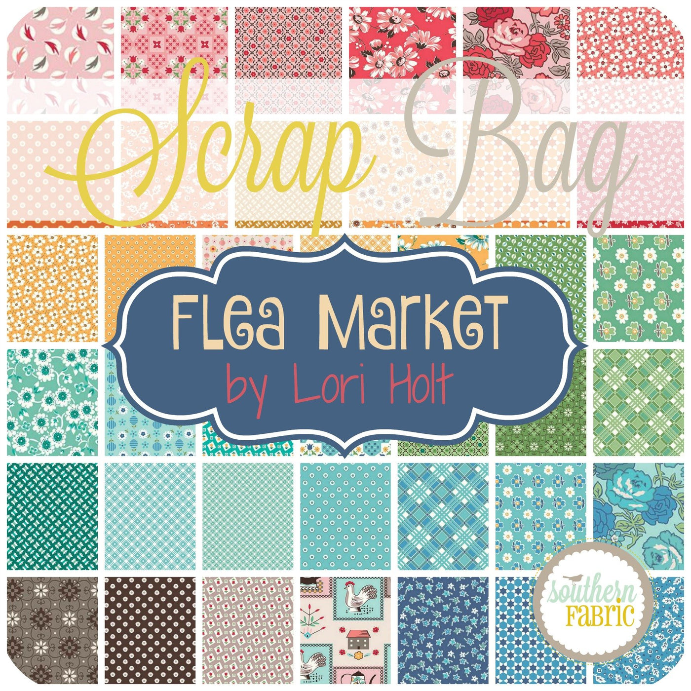 Flea Market Scrap Bag (approx 2 yards) by Lori Holt for Riley Blake (LH.FM.SB)