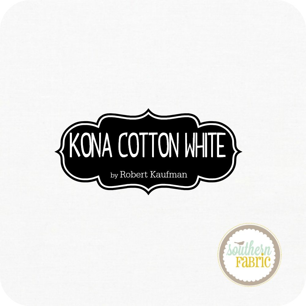 Kona Cotton - White Layer Cake (42 pcs) by Robert Kaufman (TEN-122-42)