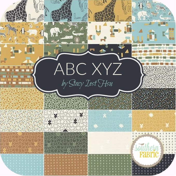 ABC XYZ Jelly Roll (40 pcs) by Stacy Iest Hsu for Moda (20810JR)