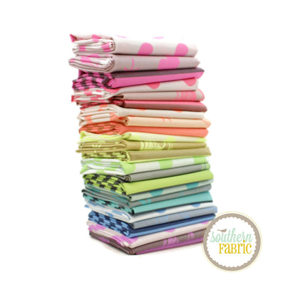 Neon True Colors Fat Eighth Bundle (24 pcs) by Tula Pink for Free Spirit (TP.NTC.F8)