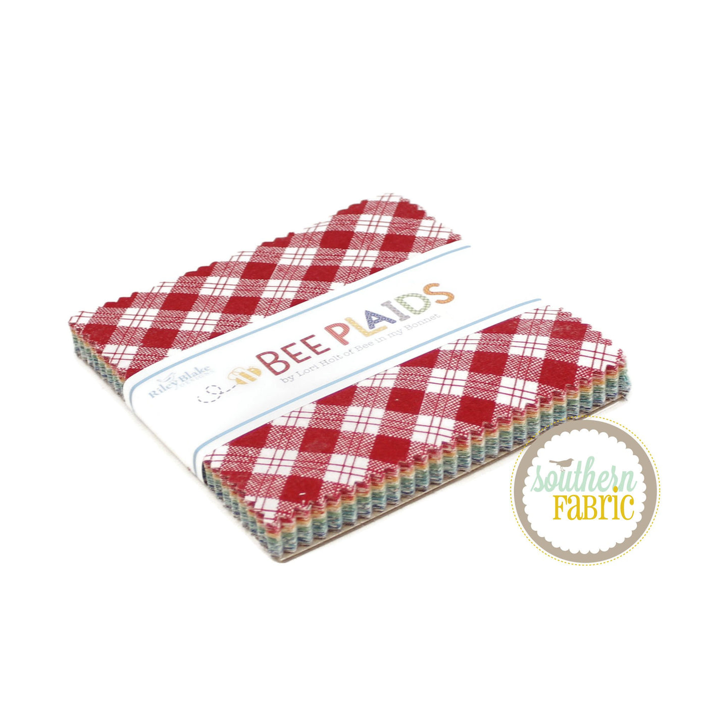 Bee Plaids Charm Pack (42 pcs) by Lori Holt for Riley Blake (5-12020-42)