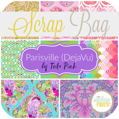 Parisville Deja Vu Scrap Bag (approx 2 yards) by Tula Pink for Free Spirit