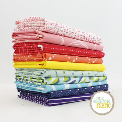 Rainbow Fat Quarter Bundle (10 pcs) by Mixed Designers for Southern Fabric (RAINBOW.FQ)
