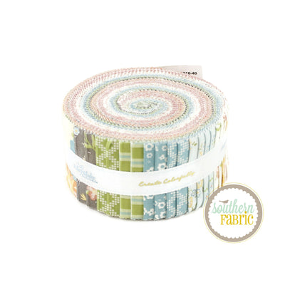 Spring's In Town Jelly Roll (40 pcs) by Sandy Gervais for Riley Blake (RP-14210-40)