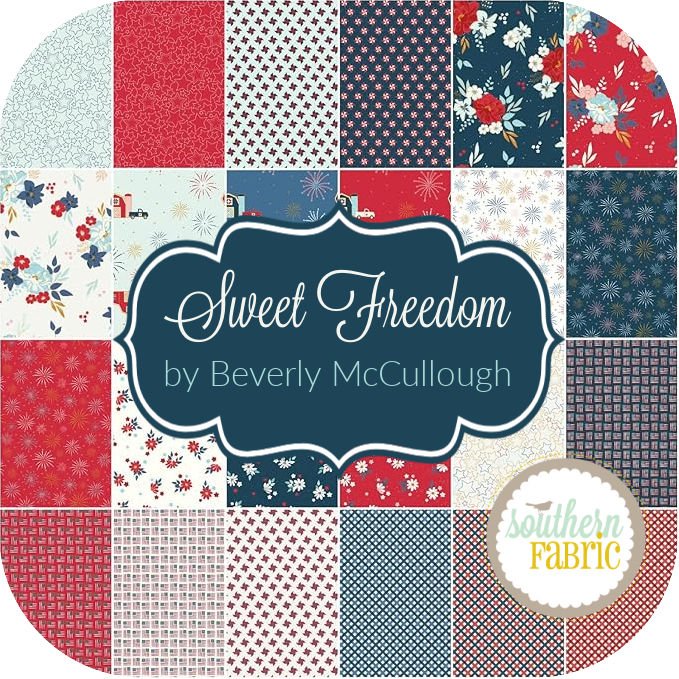 Sweet Freedom Layer Cake (42 pcs) by Beverly McCullough for Riley Blake (10-14410-42)