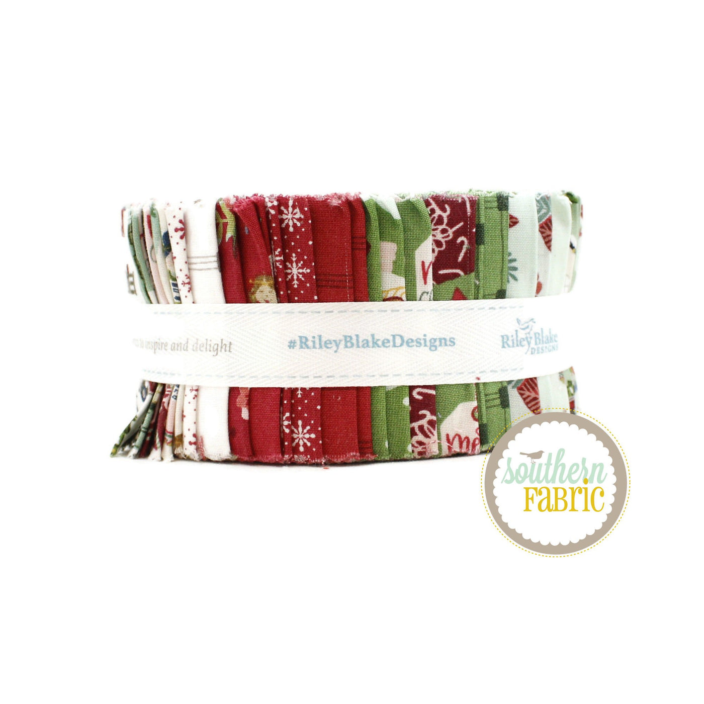 Jelly Roll Rolie Polie 2.5 Strips 40pc Riley Blake Yuletide Forest  Christmas
