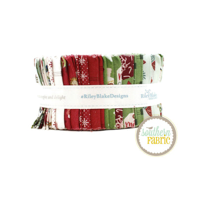 Christmas Village Jelly Roll (40 pcs) by Katherine Lenius for Riley Blake (RP-12240-40)