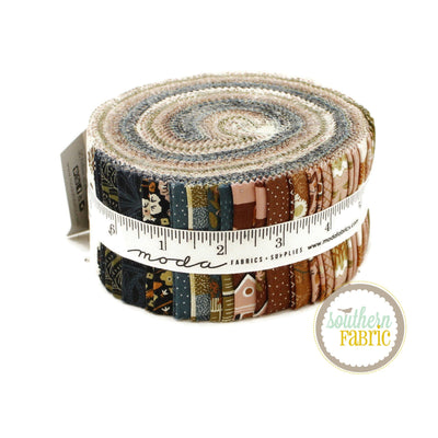 Quaint Cottage Jelly Roll (40 pcs) by Gingiber for Moda (48370JR)