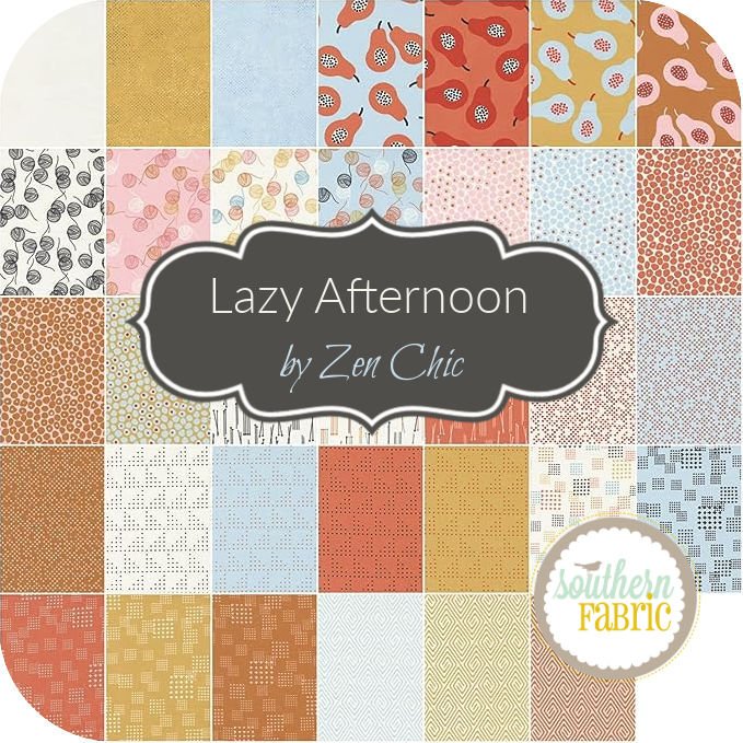 Lazy Afternoon Fat Eighth Bundle (34 pcs) by Zen Chic for Moda (1780F8)