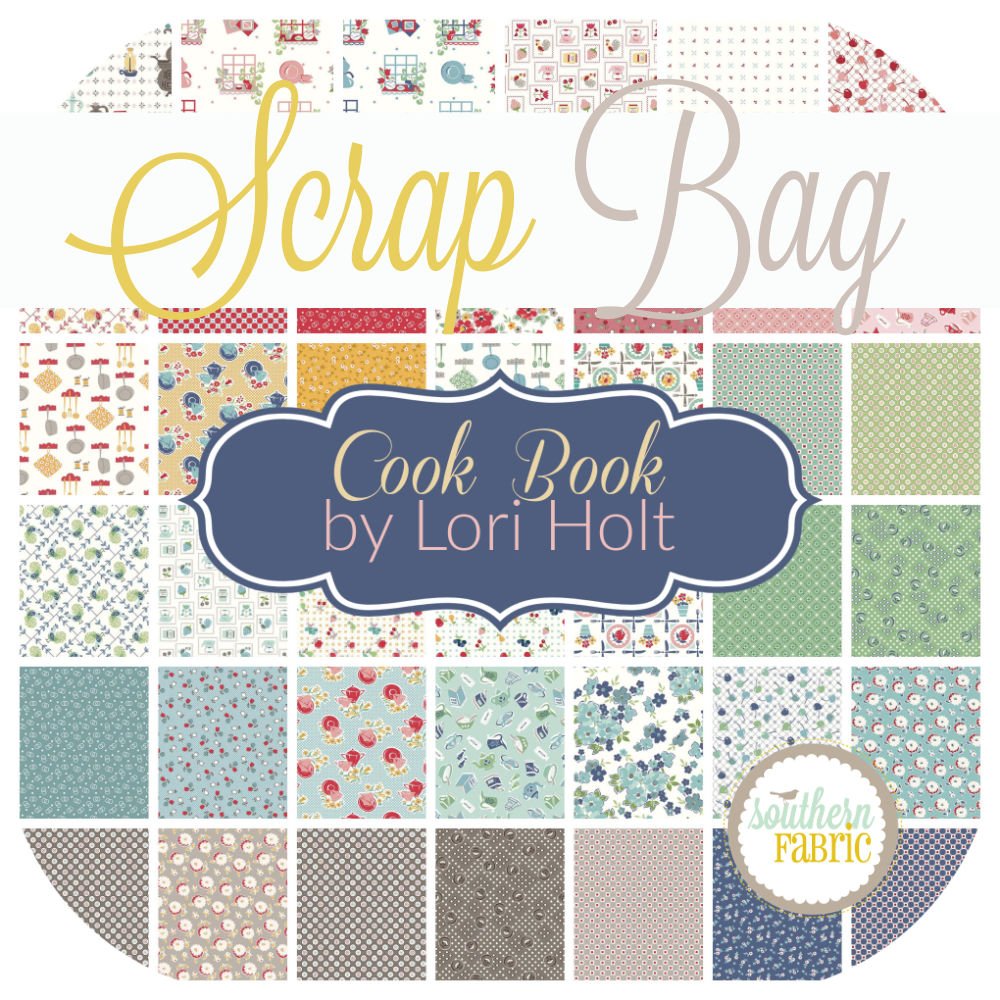 Cook Book Scrap Bag (approx 2 yards) by Lori Holt for Riley Blake (LH.CB.SB)